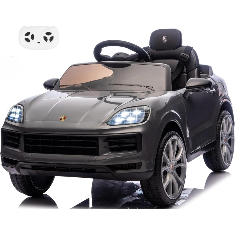 Auto Elettrica Macchina per Bambini Porsche Cayenne 12V con Telecomando – Variante Grigio