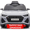 Auto Elettrica Macchina per Bambini 12V Audi RS 6 con Sedile Pelle e Telecomando – Variante Grigio