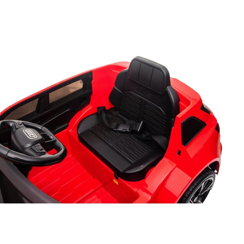 Auto Elettrica Macchina per Bambini 12V Audi RS 6 con Sedile Pelle e Telecomando – Variante Rosso