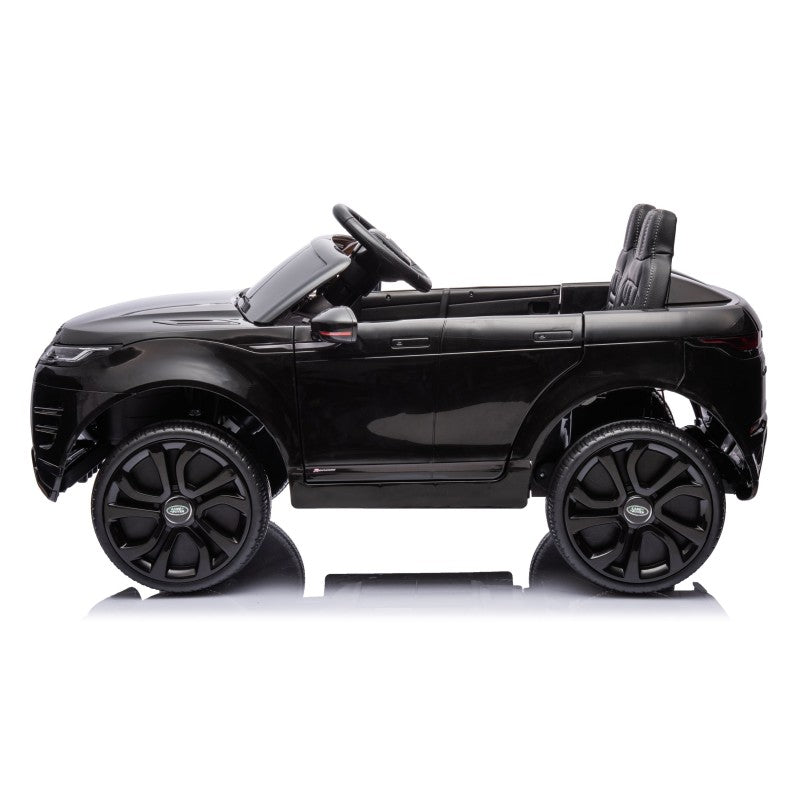 Auto Elettrica Macchina per Bambini 12V Range Rover Evoque con Ruote in Gomma e Tappetini Omaggio – Variante Nero