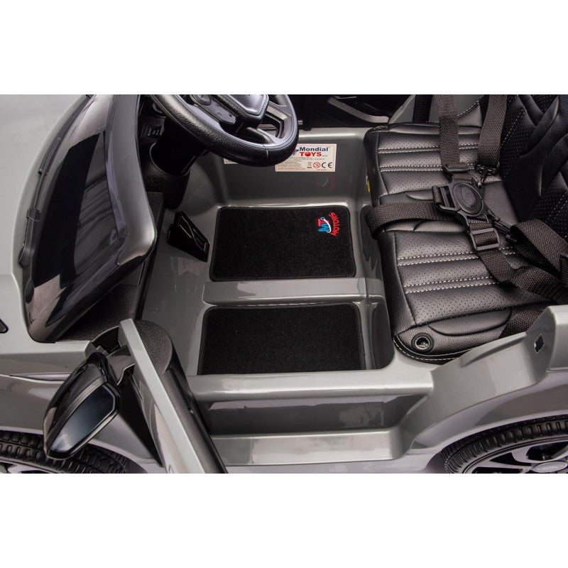 Auto Elettrica Macchina per Bambini 12V Range Rover Evoque con Ruote in Gomma e Tappetini Omaggio – Variante Grigio