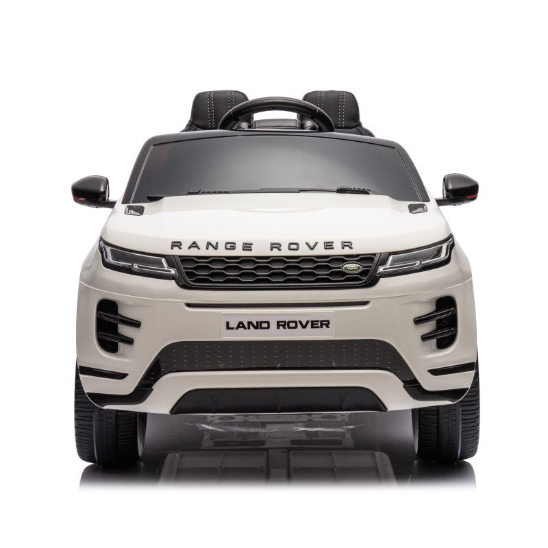 Auto Elettrica Macchina per Bambini 12V Range Rover Evoque con Ruote in Gomma e Tappetini Omaggio – Variante Bianco