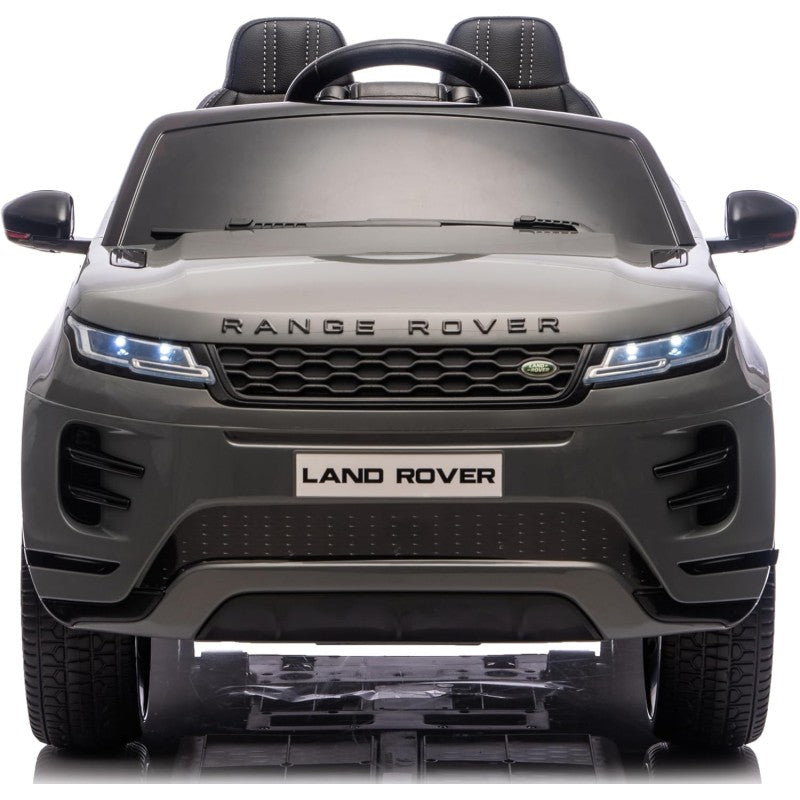 Auto Elettrica Macchina per Bambini 12V Range Rover Evoque con Ruote in Gomma e Tappetini Omaggio – Variante Grigio