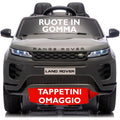 Auto Elettrica Macchina per Bambini 12V Range Rover Evoque con Ruote in Gomma e Tappetini Omaggio – Variante Grigio