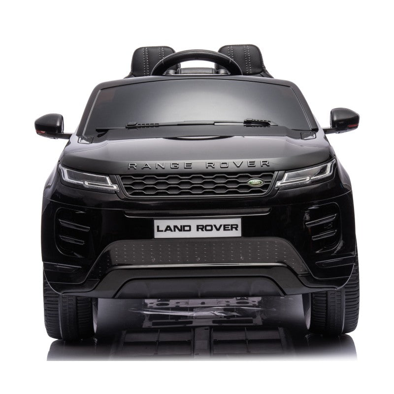 Auto Elettrica Macchina per Bambini 12V Range Rover Evoque con Ruote in Gomma e Tappetini Omaggio – Variante Nero