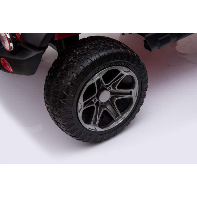 Auto Elettrica Macchina Per Bambini 2 Posti Maxi Fuoristrada 12V con Telecomando Ruote in Gomma – Variante Rosa