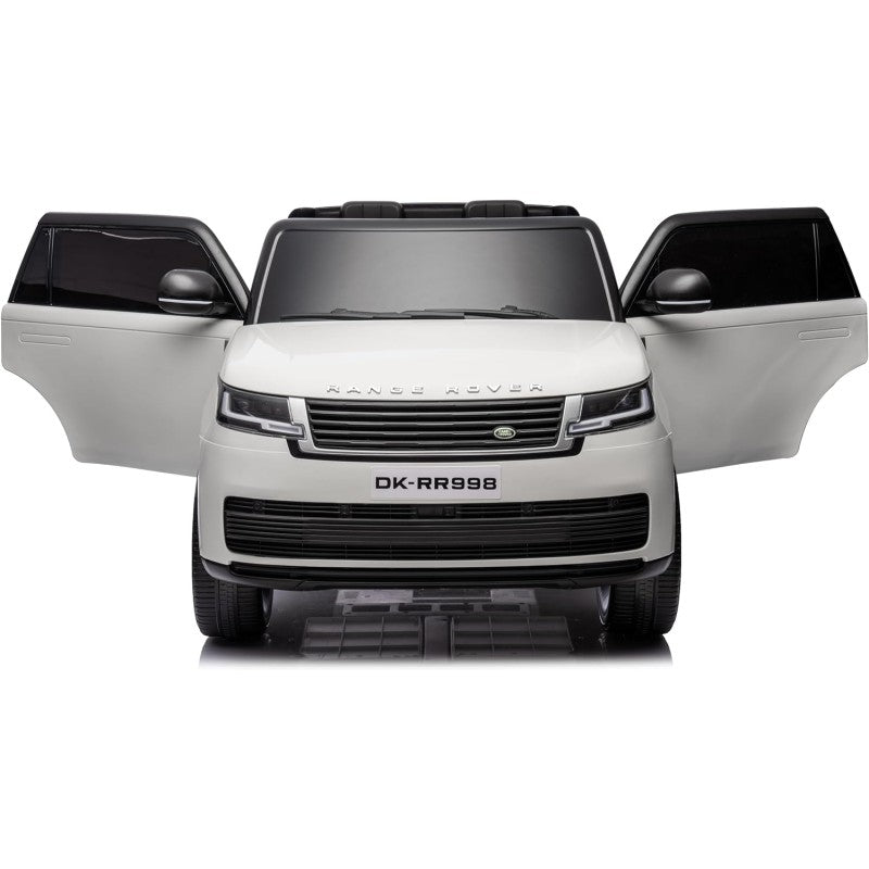 Auto Elettrica Macchina per Bambini 24V Range Rover Sport 2 Posti Sedile in Pelle Ruote in Gomma Telecomando Full Optional – Variante Bianco