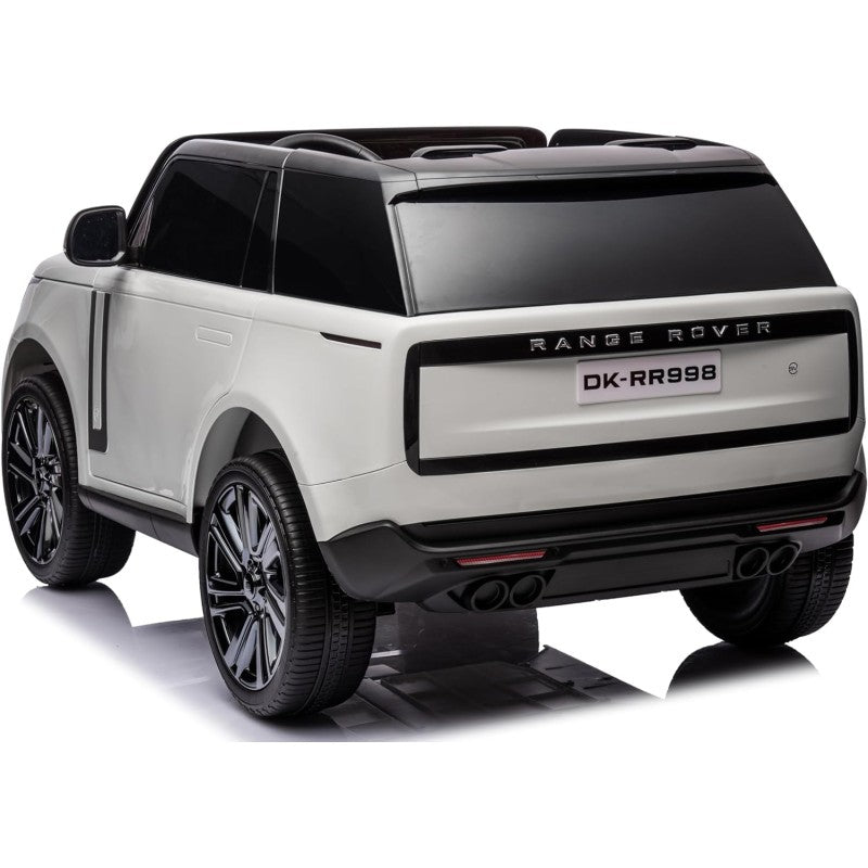 Auto Elettrica Macchina per Bambini 24V Range Rover Sport 2 Posti Sedile in Pelle Ruote in Gomma Telecomando Full Optional – Variante Bianco