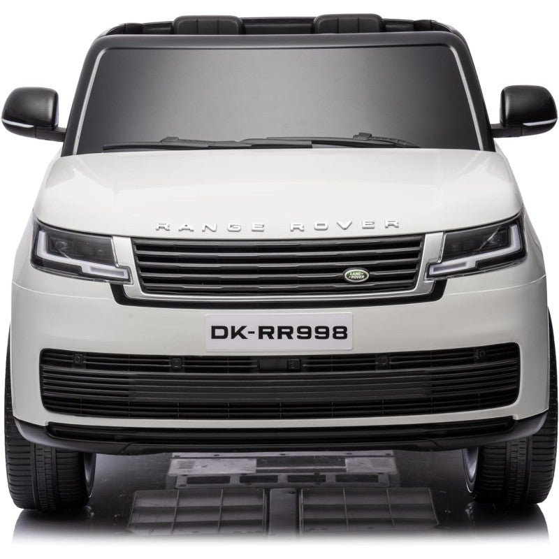 Auto Elettrica Macchina per Bambini 24V Range Rover Sport 2 Posti Sedile in Pelle Ruote in Gomma Telecomando Full Optional – Variante Bianco