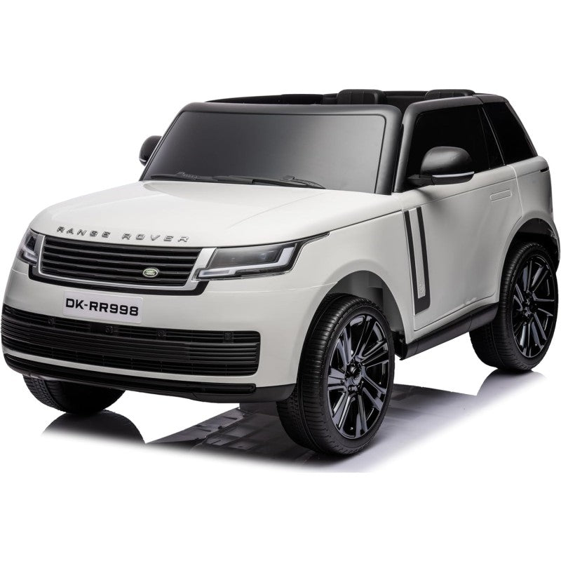 Auto Elettrica Macchina per Bambini 24V Range Rover Sport 2 Posti Sedile in Pelle Ruote in Gomma Telecomando Full Optional – Variante Bianco