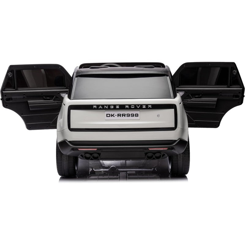 Auto Elettrica Macchina per Bambini 24V Range Rover Sport 2 Posti Sedile in Pelle Ruote in Gomma Telecomando Full Optional – Variante Bianco