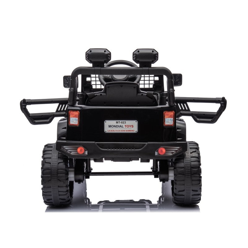 Auto Elettrica Macchina per Bambini Baby Fuoristrada 12V con Sedile in Pelle Tappetini Omaggio Full Optional – Variante Nero