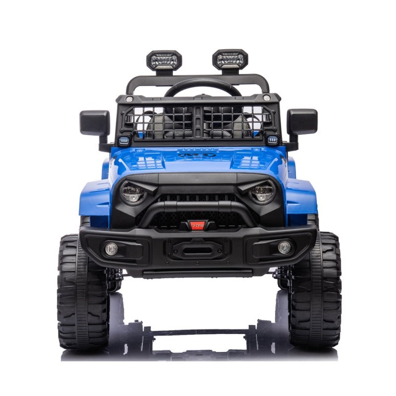 Auto Elettrica Macchina per Bambini Baby Fuoristrada 12V con Sedile in Pelle Tappetini Omaggio Full Optional – Variante Blu