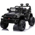 Auto Elettrica Macchina per Bambini Baby Fuoristrada 12V con Sedile in Pelle Tappetini Omaggio Full Optional – Variante Nero