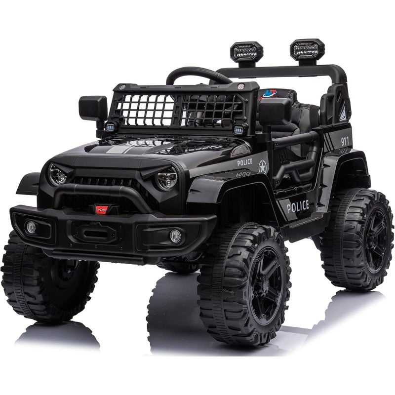 Auto Elettrica Macchina per Bambini Baby Fuoristrada 12V con Sedile in Pelle Tappetini Omaggio Full Optional – Variante Nero
