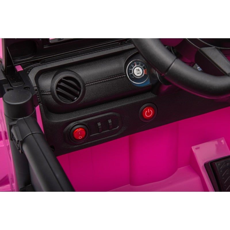 Auto Elettrica Macchina per Bambini Baby Fuoristrada 12V con Sedile in Pelle Tappetini Omaggio Full Optional – Variante Rosa