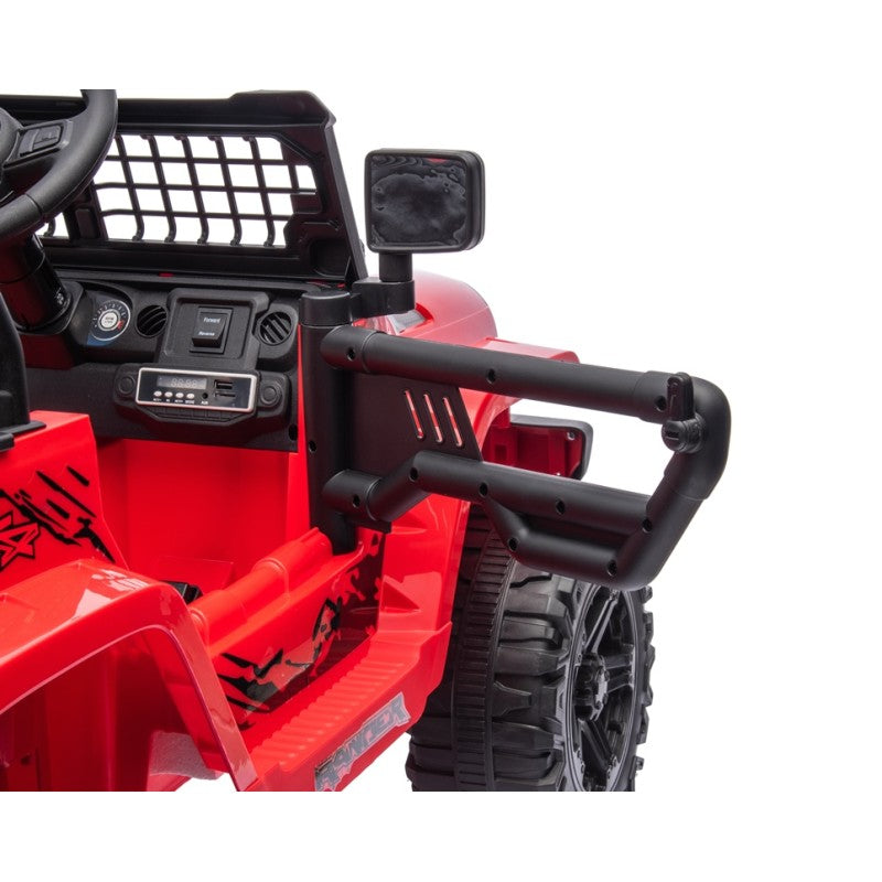 Auto Elettrica Macchina per Bambini Baby Fuoristrada 12V con Sedile in Pelle Tappetini Omaggio Full Optional – Variante Rosso