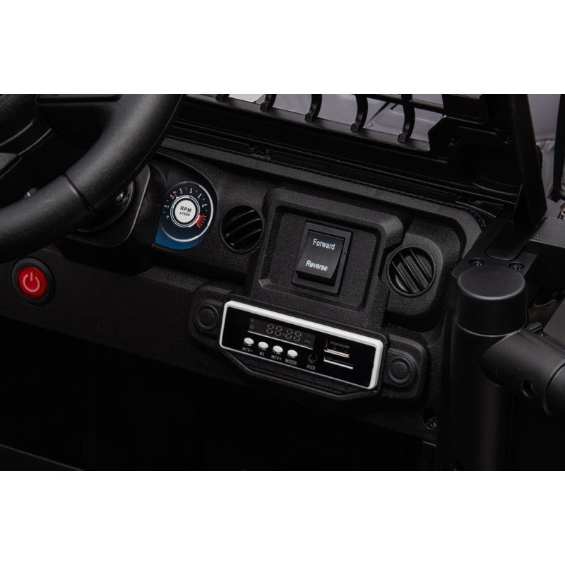 Auto Elettrica Macchina per Bambini Baby Fuoristrada 12V con Sedile in Pelle Tappetini Omaggio Full Optional – Variante Nero