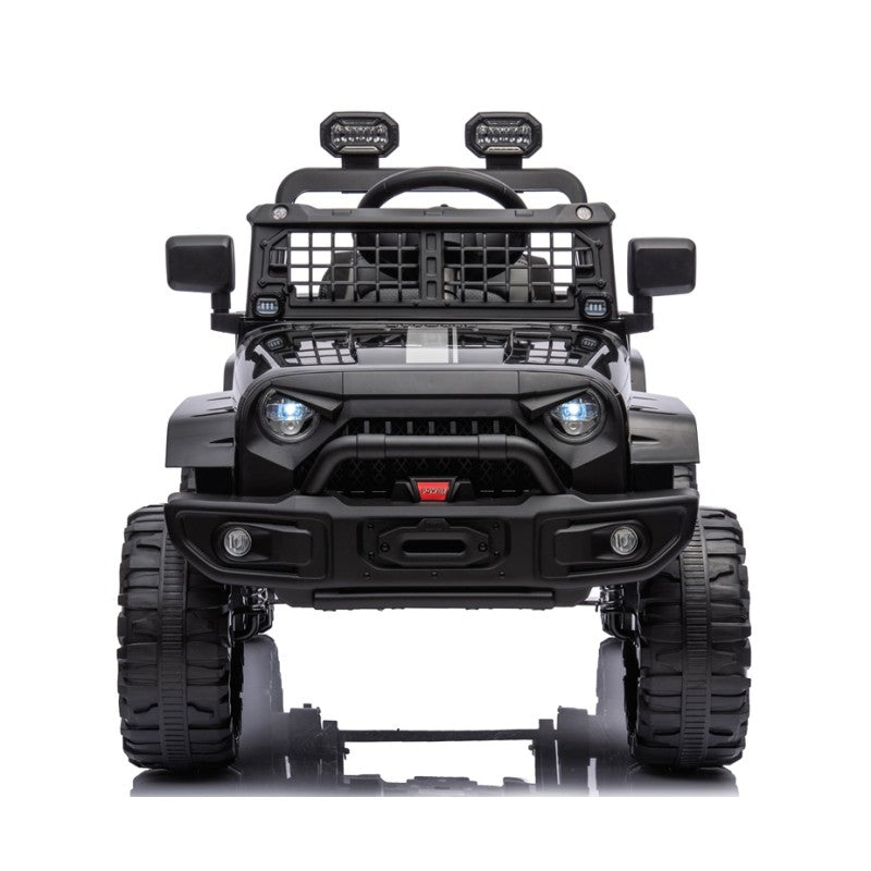 Auto Elettrica Macchina per Bambini Baby Fuoristrada 12V con Sedile in Pelle Tappetini Omaggio Full Optional – Variante Nero