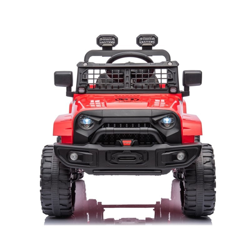 Auto Elettrica Macchina per Bambini Baby Fuoristrada 12V con Sedile in Pelle Tappetini Omaggio Full Optional – Variante Rosso