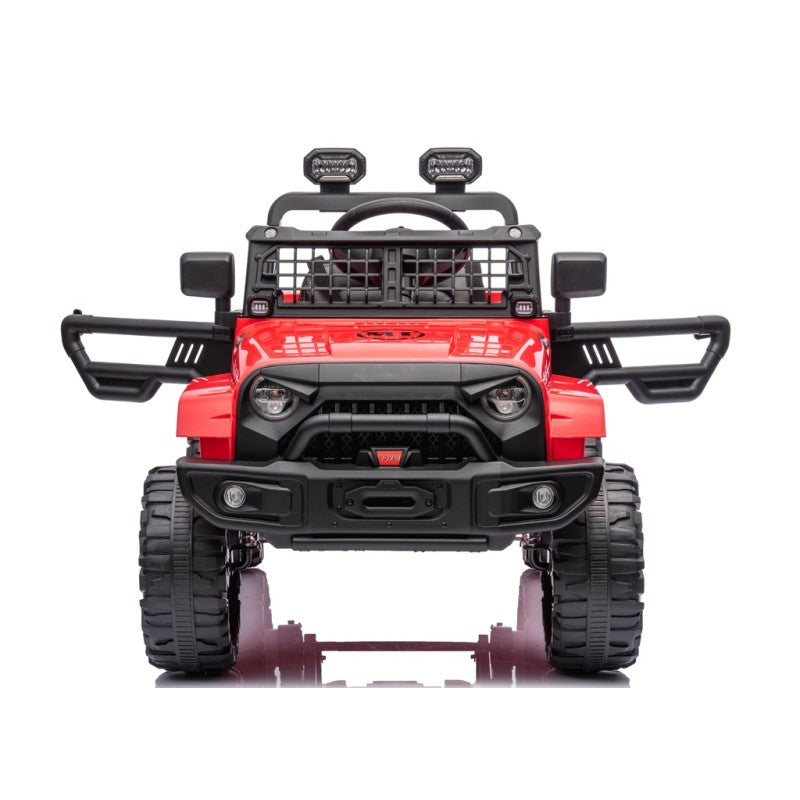 Auto Elettrica Macchina per Bambini Baby Fuoristrada 12V con Sedile in Pelle Tappetini Omaggio Full Optional – Variante Rosso