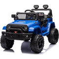 Auto Elettrica Macchina per Bambini Baby Fuoristrada 12V con Sedile in Pelle Tappetini Omaggio Full Optional – Variante Blu