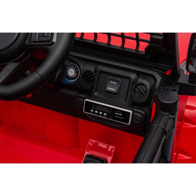 Auto Elettrica Macchina per Bambini Baby Fuoristrada 12V con Sedile in Pelle Tappetini Omaggio Full Optional – Variante Rosso