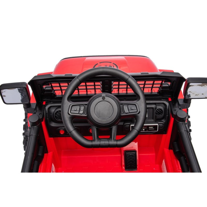 Auto Elettrica Macchina per Bambini Baby Fuoristrada 12V con Sedile in Pelle Tappetini Omaggio Full Optional – Variante Rosso