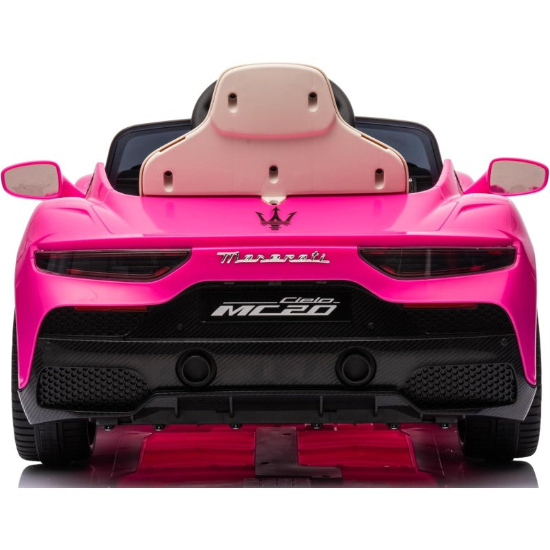 Auto Elettrica Macchina per Bambini Maserati Cielo MC20 12v Full Optional con Porte Apribili e Telecomando – Variante Rosa