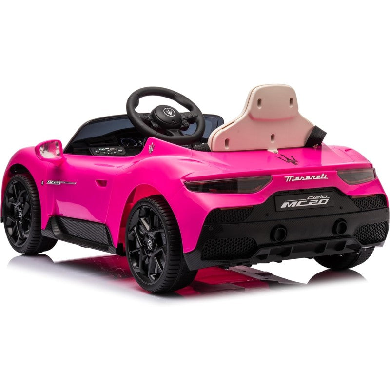 Auto Elettrica Macchina per Bambini Maserati Cielo MC20 12v Full Optional con Porte Apribili e Telecomando – Variante Rosa