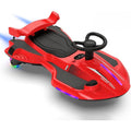 Auto Elettrica per Bambini 12V Macchina Vorticar Piroettante 2 in 1 con Sterzo 360° Effetto Fumo Musica Luci LED Telecomando