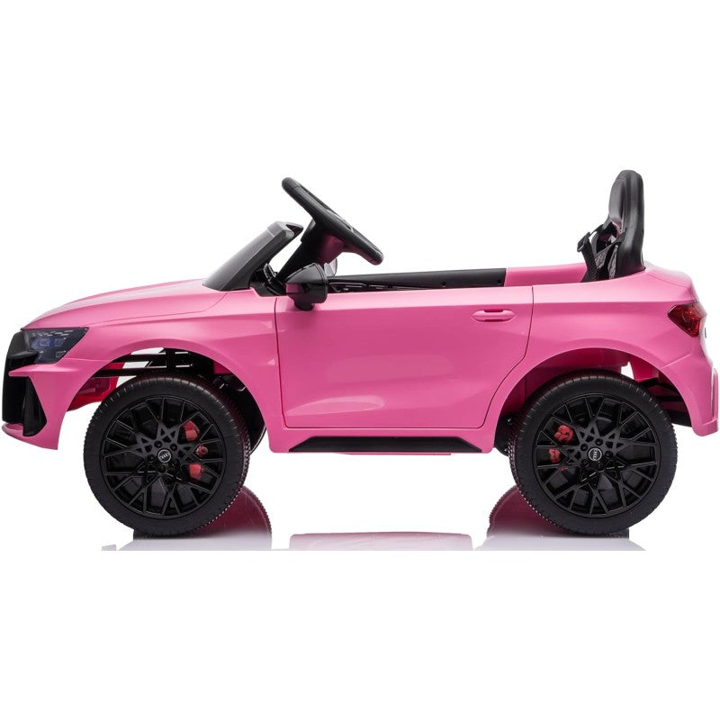 Auto Elettrica per Bambini Audi RS3 12V con Licenza Ufficiale Telecomando Cintura a 3 Punti Luci LED MP3 – Variante Rosa