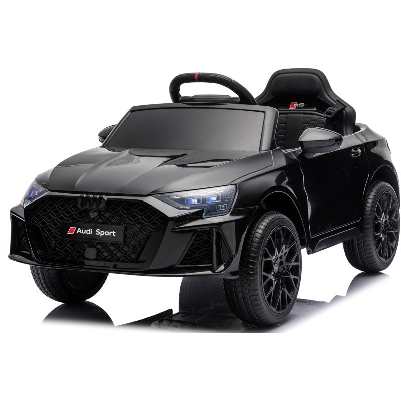 Auto Elettrica per Bambini Audi RS3 12V con Licenza Ufficiale Telecomando Cintura a 3 Punti Luci LED MP3 – Variante Nero