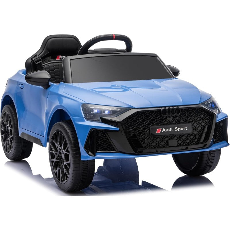 Auto Elettrica per Bambini Audi RS3 12V con Licenza Ufficiale Telecomando Cintura a 3 Punti Luci LED MP3 – Variante Blu