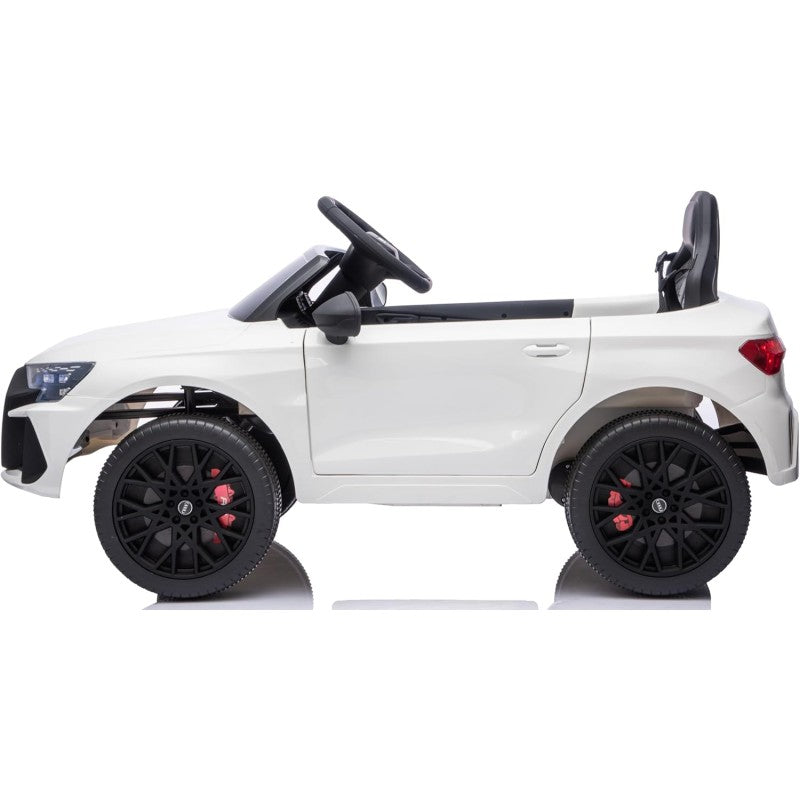 Auto Elettrica per Bambini Audi RS3 12V con Licenza Ufficiale Telecomando Cintura a 3 Punti Luci LED MP3 – Variante Bianco