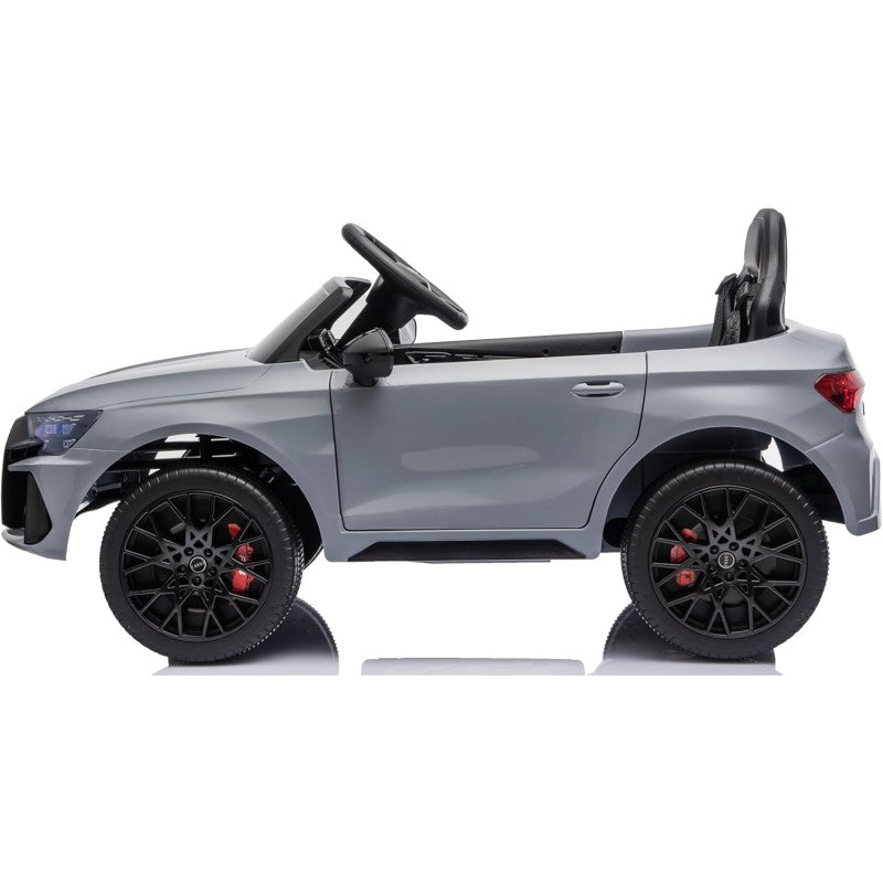 Auto Elettrica per Bambini Audi RS3 12V con Licenza Ufficiale Telecomando Cintura a 3 Punti Luci LED MP3 – Variante Grigio