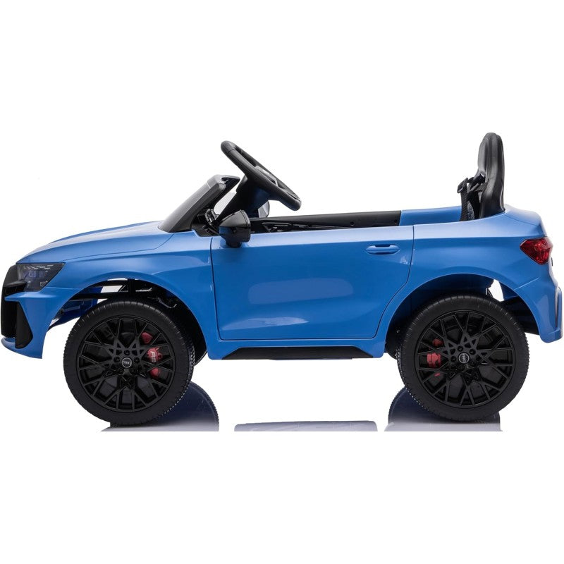 Auto Elettrica per Bambini Audi RS3 12V con Licenza Ufficiale Telecomando Cintura a 3 Punti Luci LED MP3 – Variante Blu