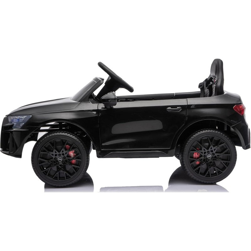 Auto Elettrica per Bambini Audi RS3 12V con Licenza Ufficiale Telecomando Cintura a 3 Punti Luci LED MP3 – Variante Nero