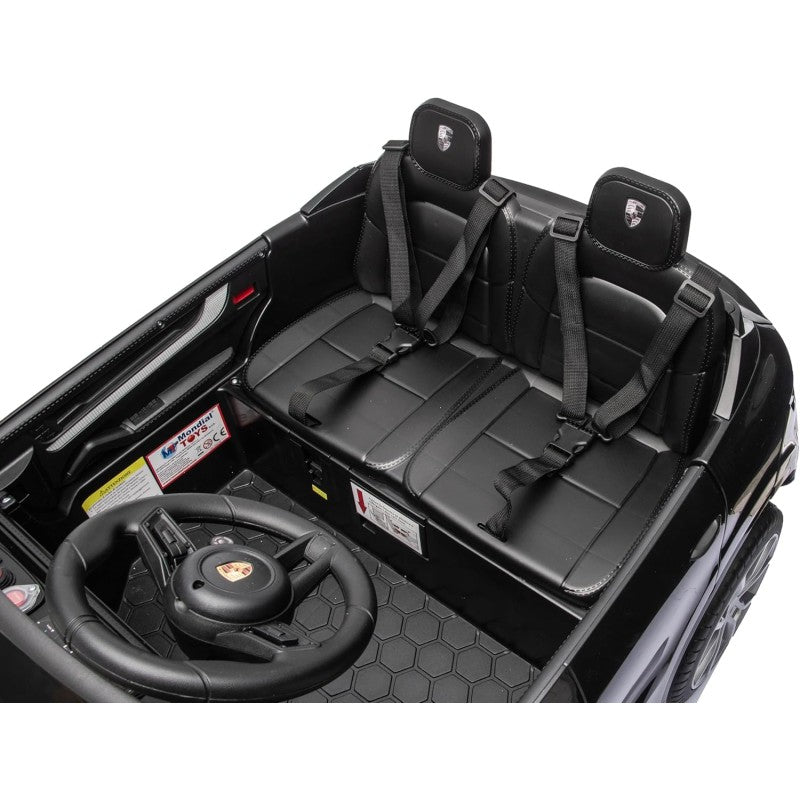 Auto Elettrica Porsche Cayenne 24V Maxi SUV per Bambini 2 Posti Macchina Elettrica con Telecomando Cinture a 3 Punti Luci LED – Variante Nero