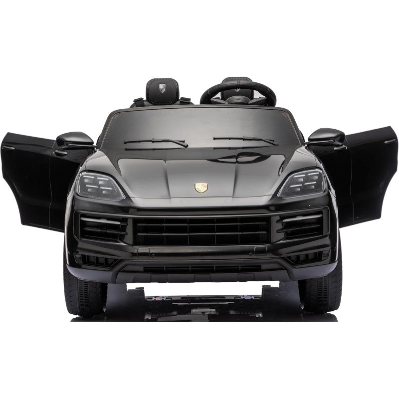 Auto Elettrica Porsche Cayenne 24V Maxi SUV per Bambini 2 Posti Macchina Elettrica con Telecomando Cinture a 3 Punti Luci LED – Variante Nero