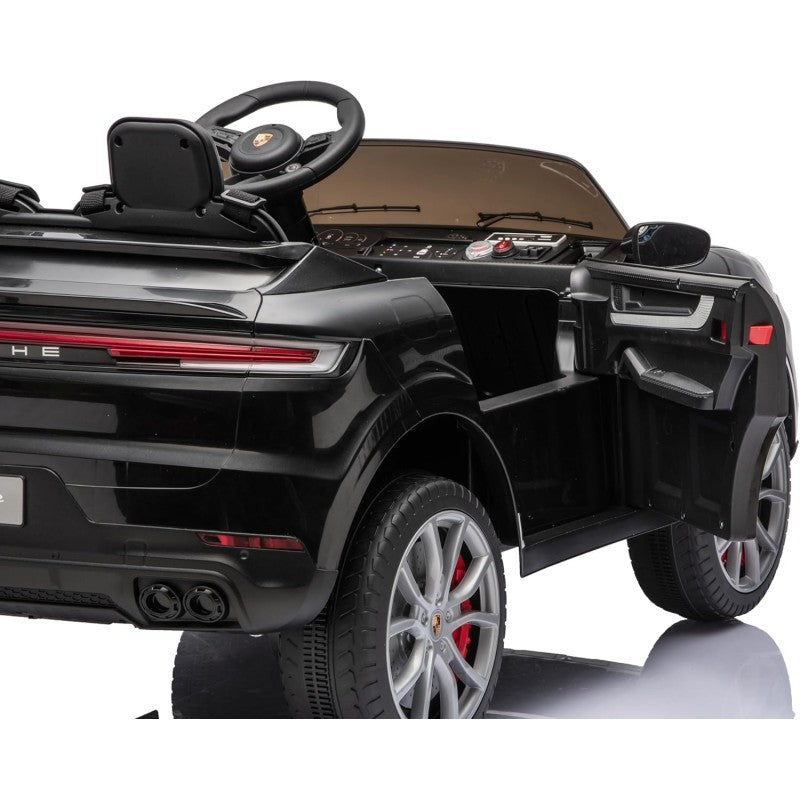 Auto Elettrica Porsche Cayenne 24V Maxi SUV per Bambini 2 Posti Macchina Elettrica con Telecomando Cinture a 3 Punti Luci LED – Variante Nero