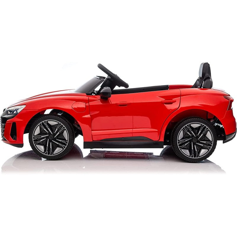 Auto Macchina Elettrica per Bambini 12V Audi RS e-Tron GT con Telecomando e Cintura a 3 Punti – Variante Rosso