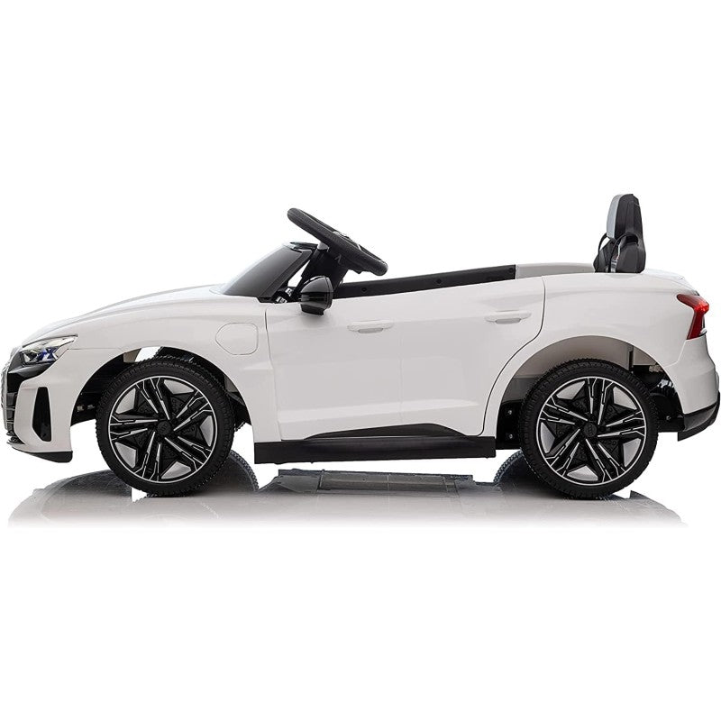 Auto Macchina Elettrica per Bambini 12V Audi RS e-Tron GT con Telecomando e Cintura a 3 Punti – Variante Bianco