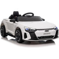 Auto Macchina Elettrica per Bambini 12V Audi RS e-Tron GT con Telecomando e Cintura a 3 Punti – Variante Bianco