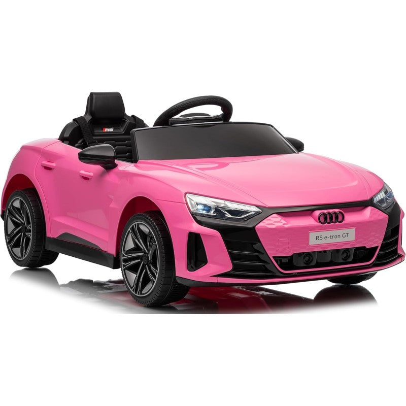 Auto Macchina Elettrica per Bambini 12V Audi RS e-Tron GT con Telecomando e Cintura a 3 Punti – Variante Rosa