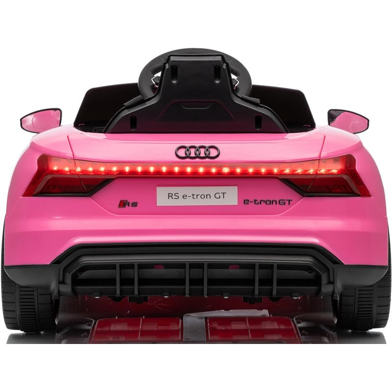 Auto Macchina Elettrica per Bambini 12V Audi RS e-Tron GT con Telecomando e Cintura a 3 Punti – Variante Rosa