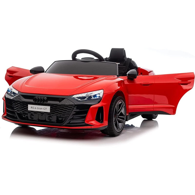 Auto Macchina Elettrica per Bambini 12V Audi RS e-Tron GT con Telecomando e Cintura a 3 Punti – Variante Rosso
