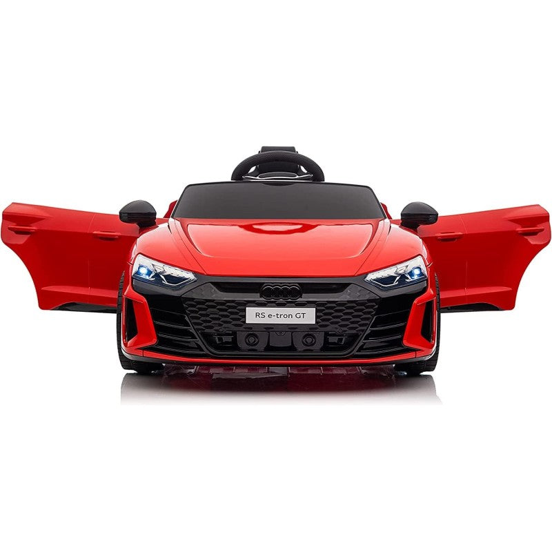 Auto Macchina Elettrica per Bambini 12V Audi RS e-Tron GT con Telecomando e Cintura a 3 Punti – Variante Rosso