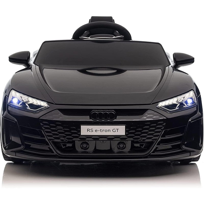 Auto Macchina Elettrica per Bambini 12V Audi RS e-Tron GT con Telecomando e Cintura a 3 Punti – Variante Nero