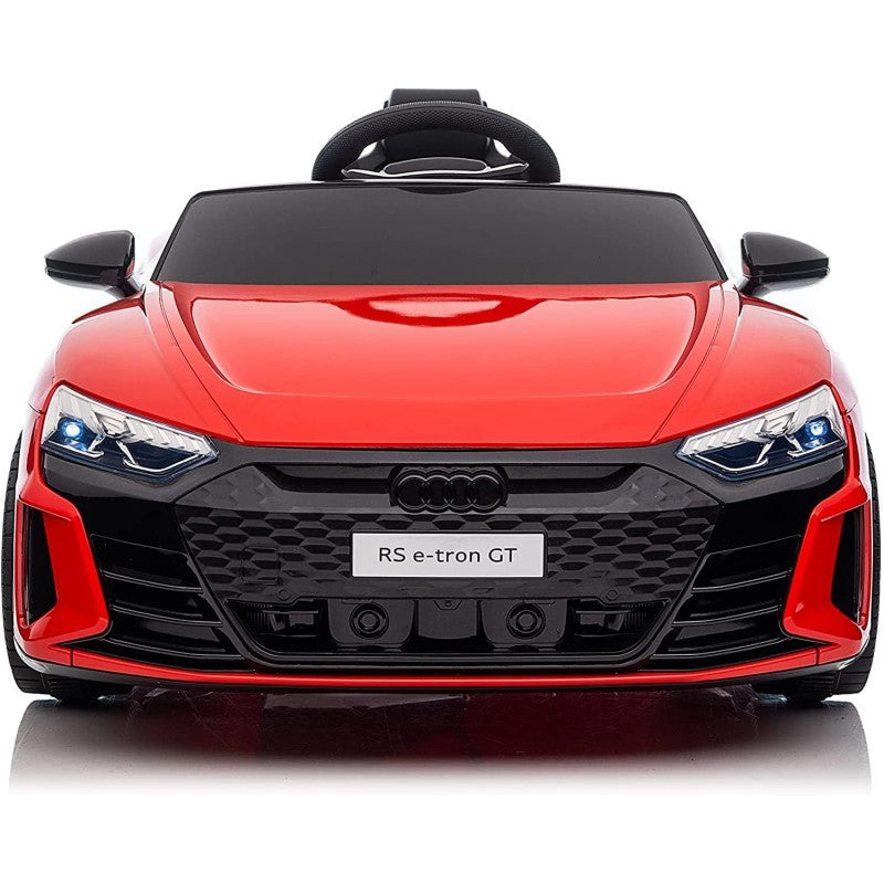 Auto Macchina Elettrica per Bambini 12V Audi RS e-Tron GT con Telecomando e Cintura a 3 Punti – Variante Rosso